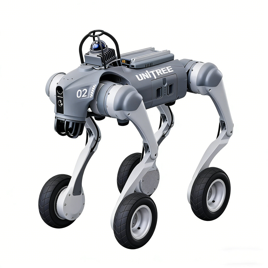 Unitree Go2-W Laser Intelligent Version with Livox Mid-360 3D LiDAR – Autonomous Navigation Wheeled Quadruped – Point Cloud Mapping – Multi-Sensor Fusion – High-Precision Environment Perception – Industrial Site Survey Ready