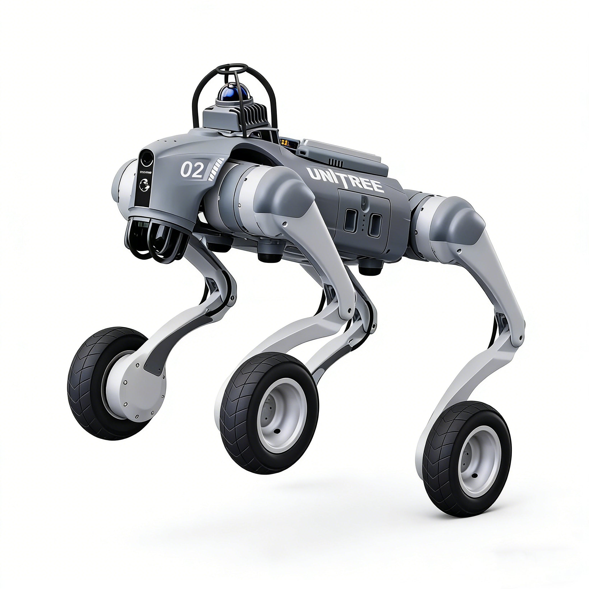 Unitree Go2-W Laser Intelligent Version with Livox Mid-360 3D LiDAR – Autonomous Navigation Wheeled Quadruped – Point Cloud Mapping – Multi-Sensor Fusion – High-Precision Environment Perception – Industrial Site Survey Ready