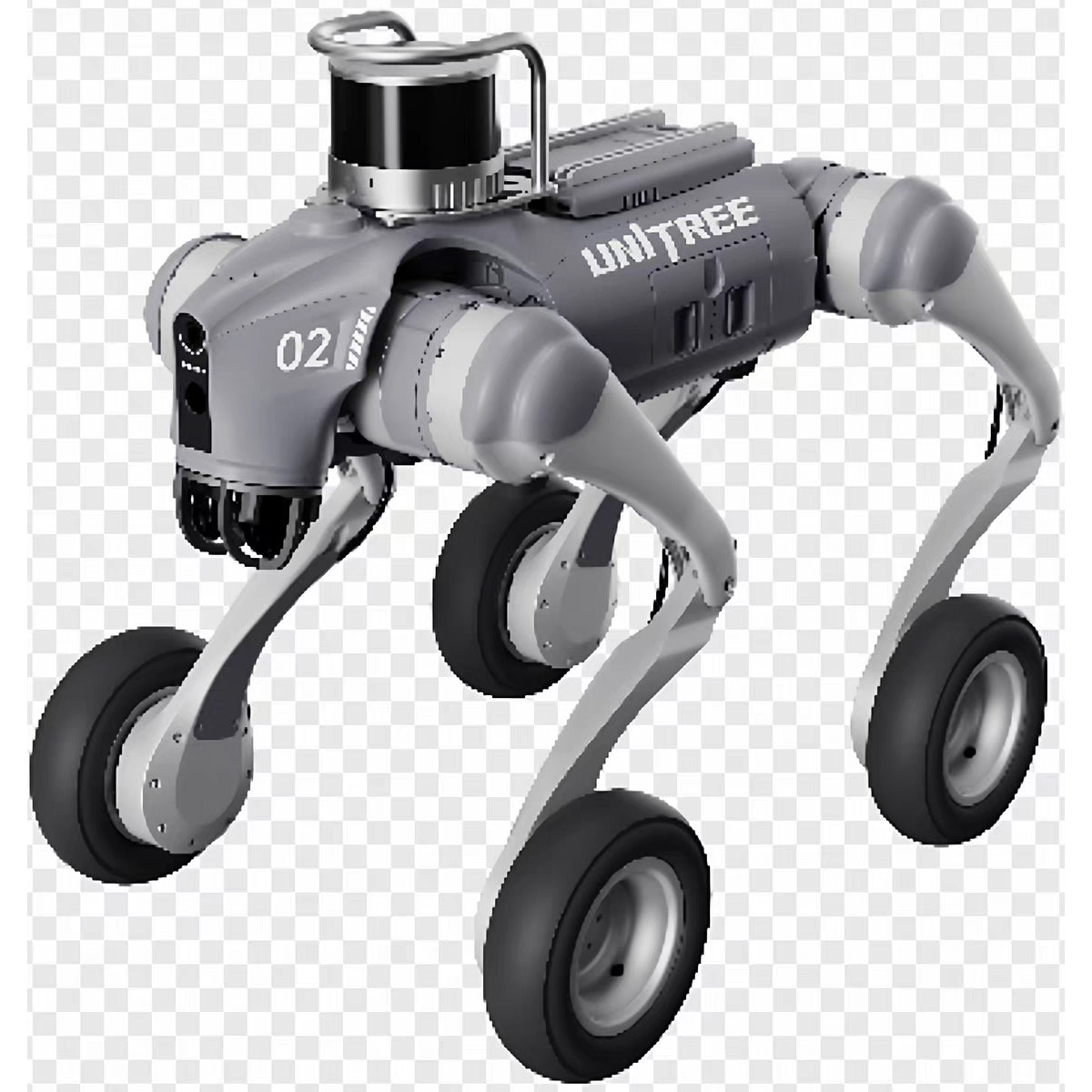 Unitree Go2-W Flagship Security Inspection Robot Dog with Hesai XT16 LiDAR & D1 Servo Manipulator – Smart Patrol & Alarm Light – Thermal Imaging Ready – Mobile Manipulation Research – Docking Station Compatible – Advanced Field Robotics
