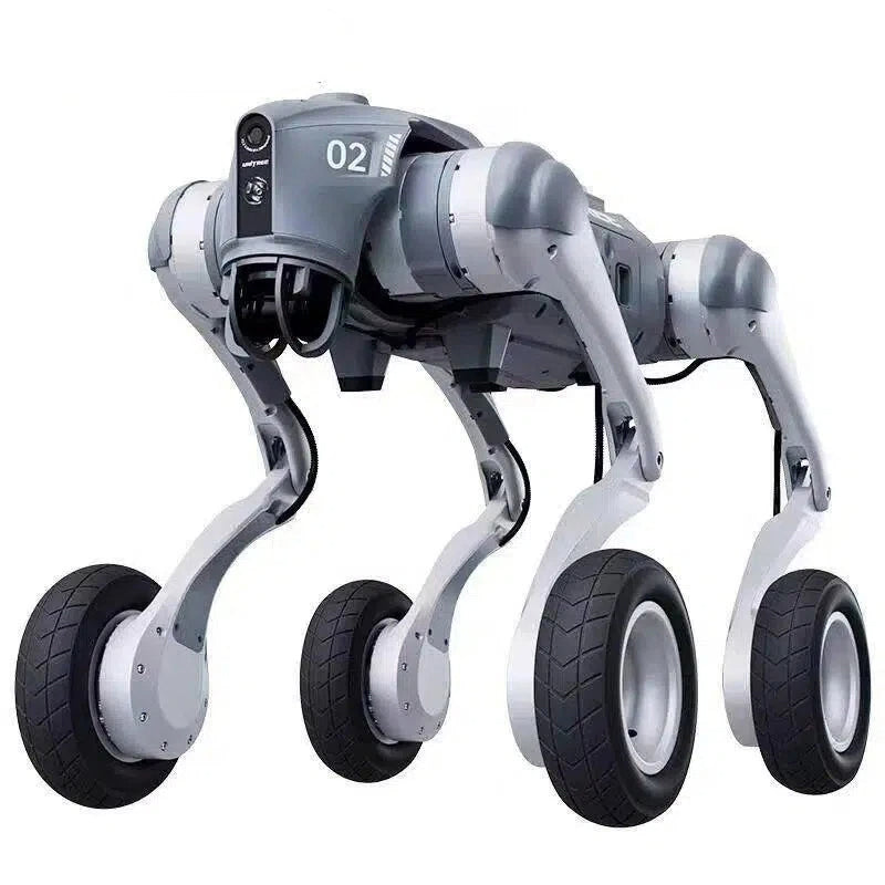 Unitree Go2-W Plus Wheeled Robot Dog with Intel RealSense D435i Depth Camera – NVIDIA Jetson Orin NX 100 TOPS – SLAM Verification – Visual-Inertial Odometry – Secondary Development API – Field Test Research Kit
